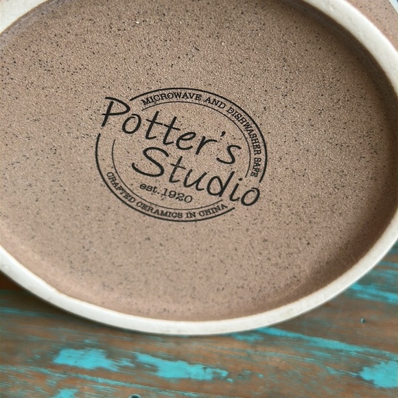 Potter’s Studio Large Polka Dots and Squiggly Lines Coffee Mug Tea - Picture 8 of 8